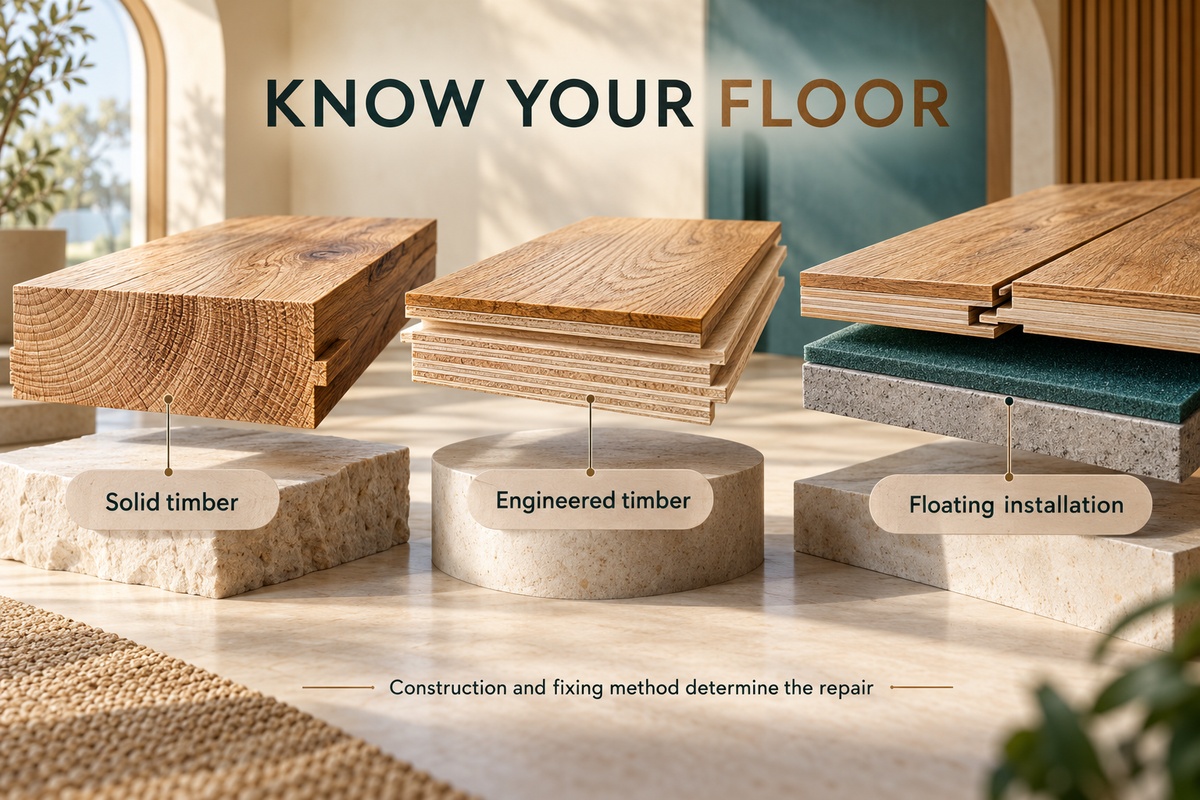 2 Solid engineered and floating timber floor construction